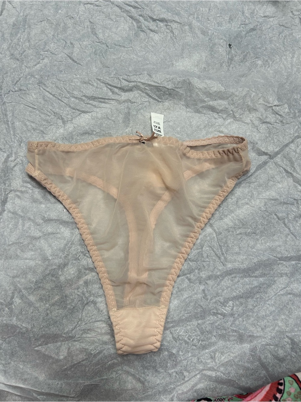 Sheer thong in Nude - Neiman Marcus